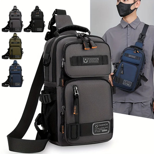 Tactical Crossbody Sling Bag for Men – Multi-Pocket Urban Chest Pack for Everyday Carry and Travel