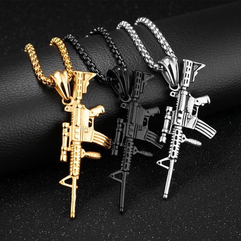 Men’s Rifle Necklace – Bold and Urban Style
