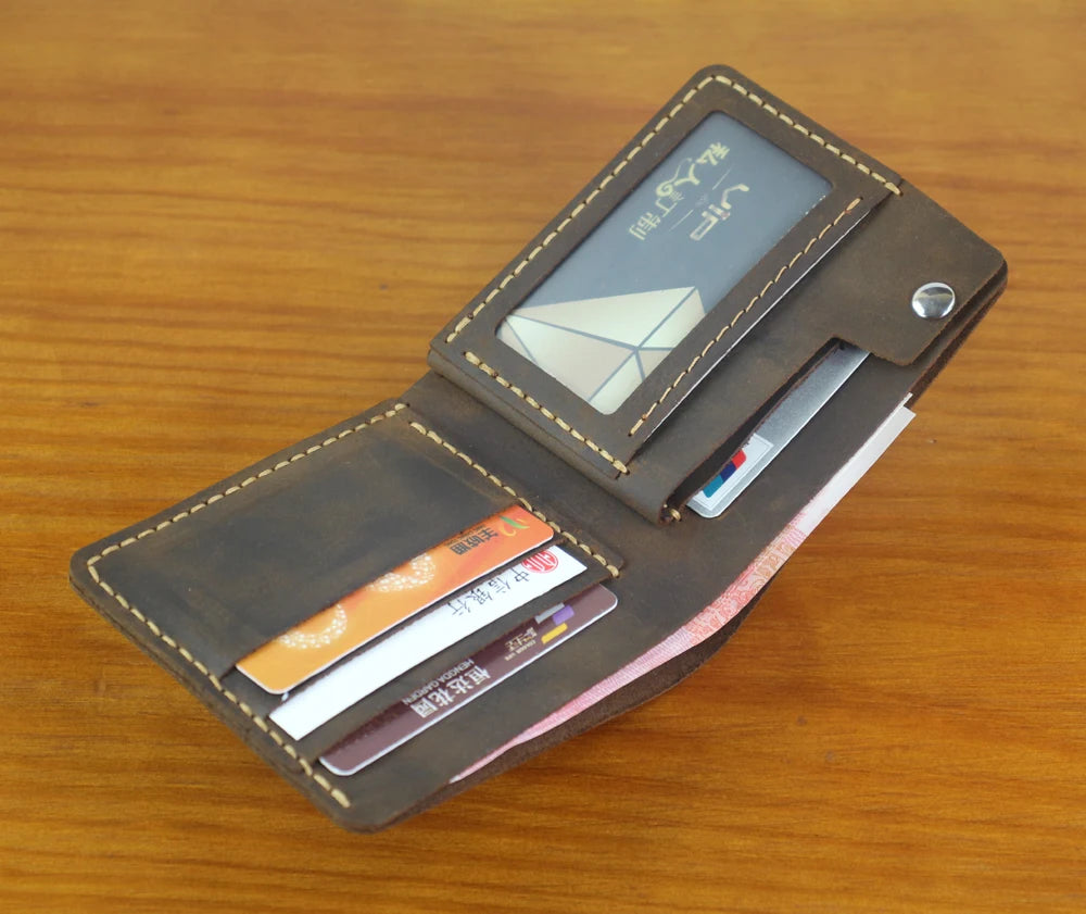 Men’s Wallet – Compact Model with Coin Pocket