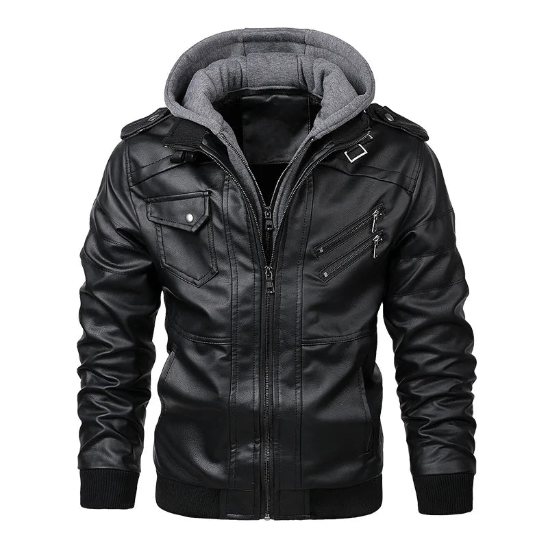 Men’s Urban Style Jacket with Inner Lining and Sleek Design