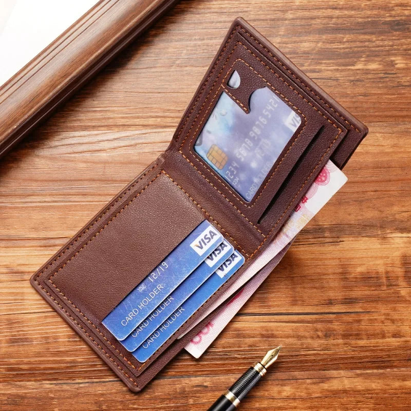 Men’s Wallet – Modern Design with Contrast Stitching