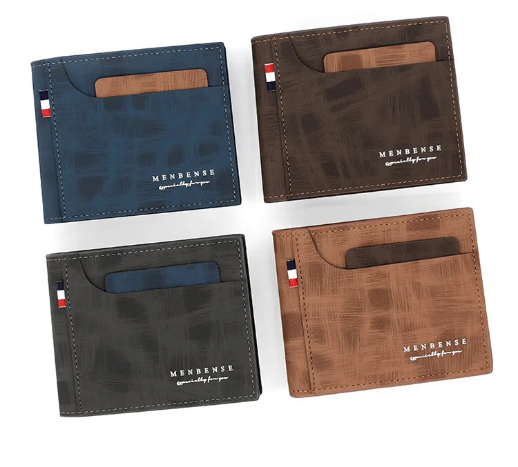 Slim Men’s Wallet with External Card Slot – Modern & Functional