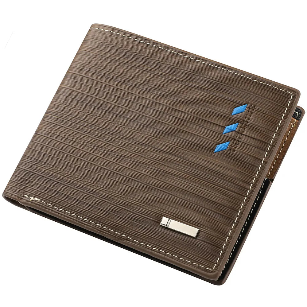 Men’s Premium Textured Wallet with Two-Tone Interior