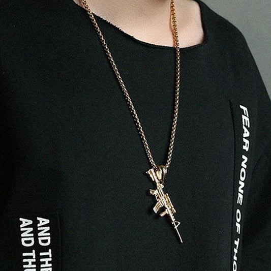 Men’s Rifle Necklace – Bold and Urban Style