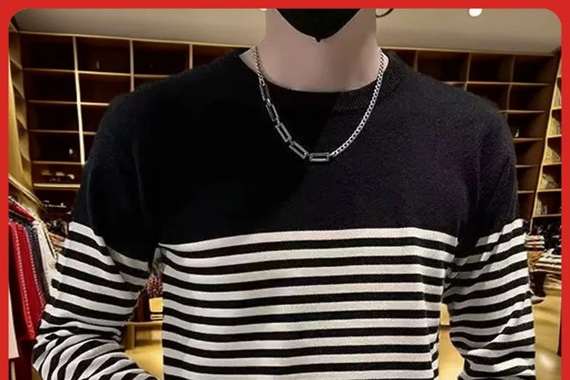 Modern Men’s Striped Sweater