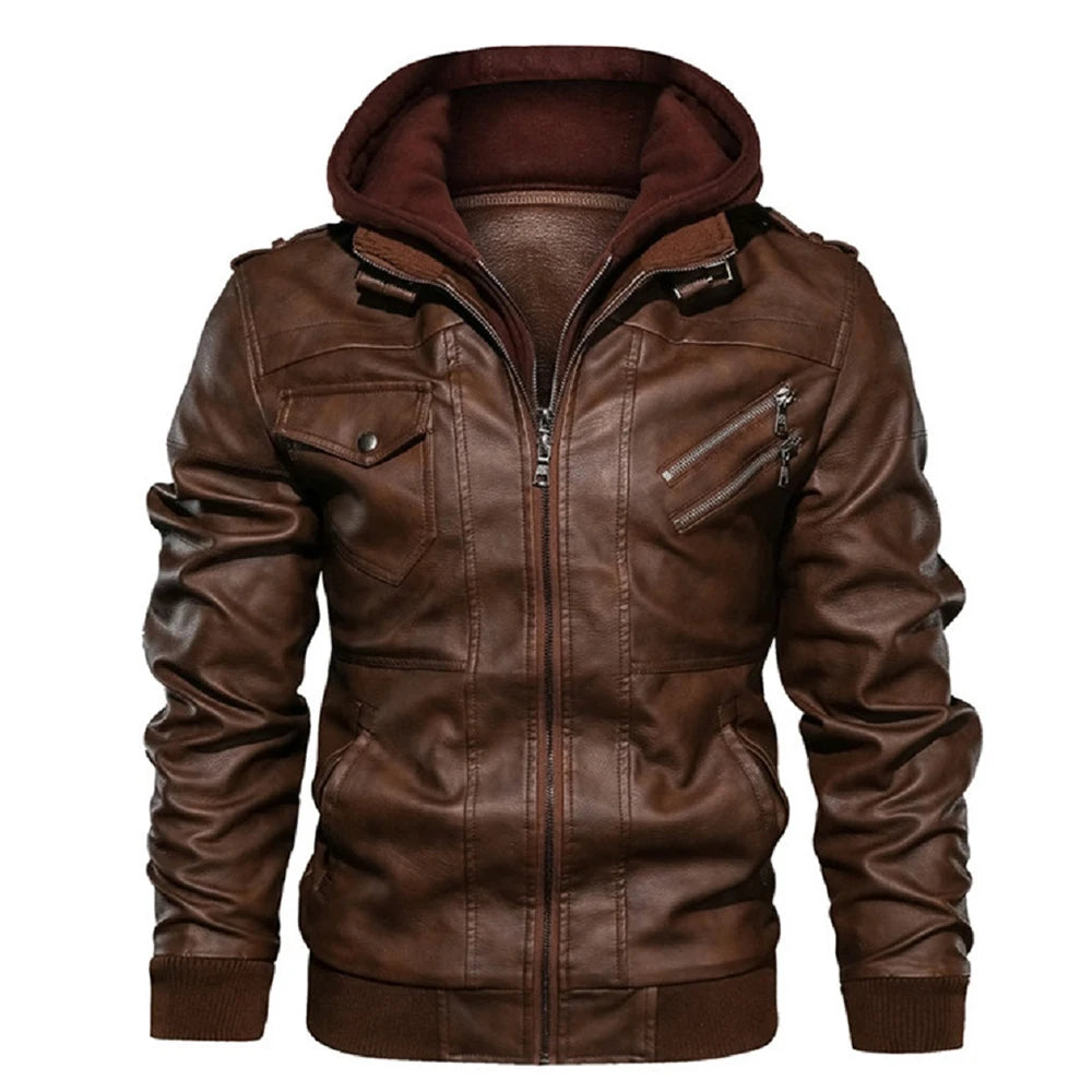 Men’s Urban Style Jacket with Inner Lining and Sleek Design