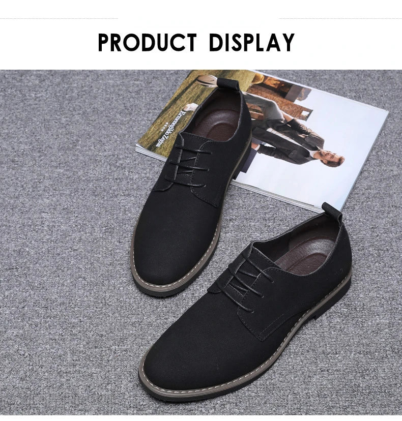 Herren Freizeitschuhe - Wildleder mit Schnürsenkeln