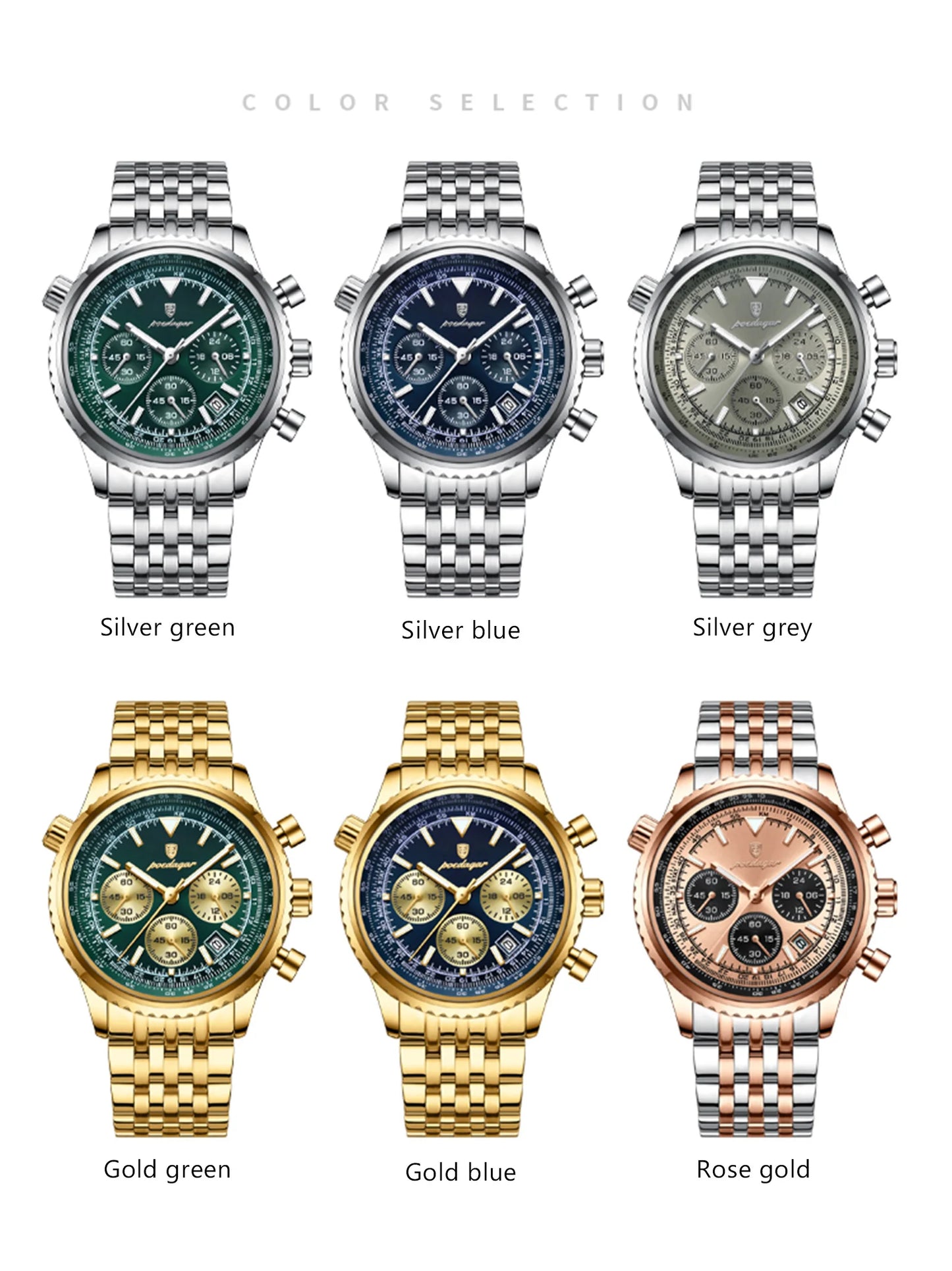 Luxury Men’s Watch with Functional Chronograph