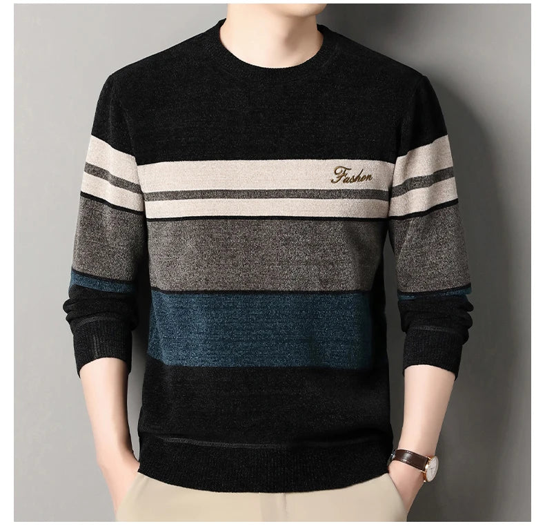Men’s Multicolor Striped Sweater