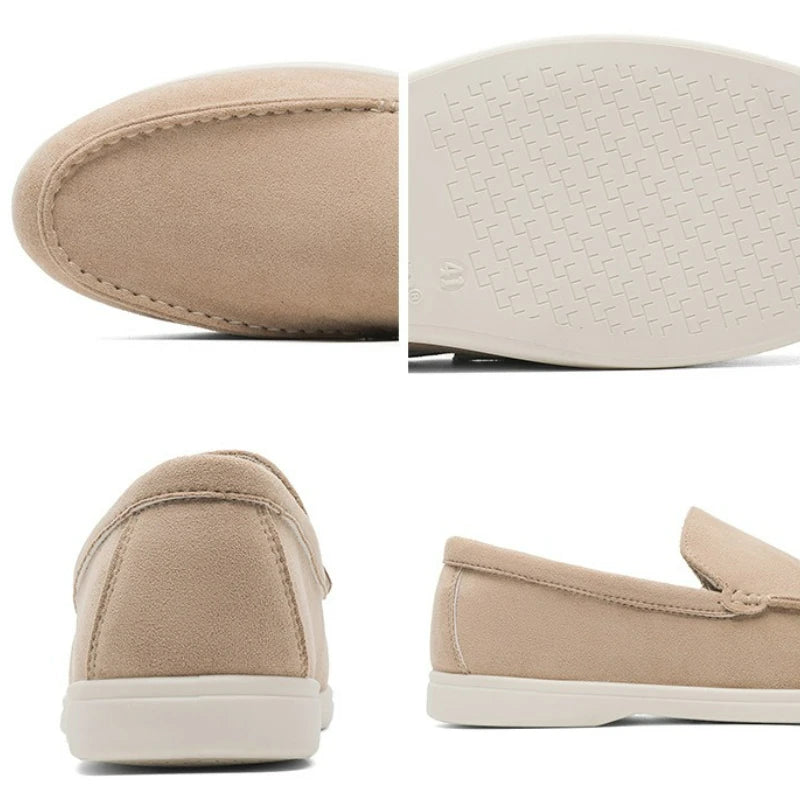 Loafer aus Leder und Wildleder – Klassischer britischer Stil, Herrenschuh