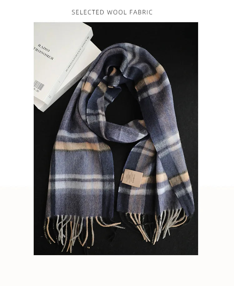 Men's wool scarf - British versatile