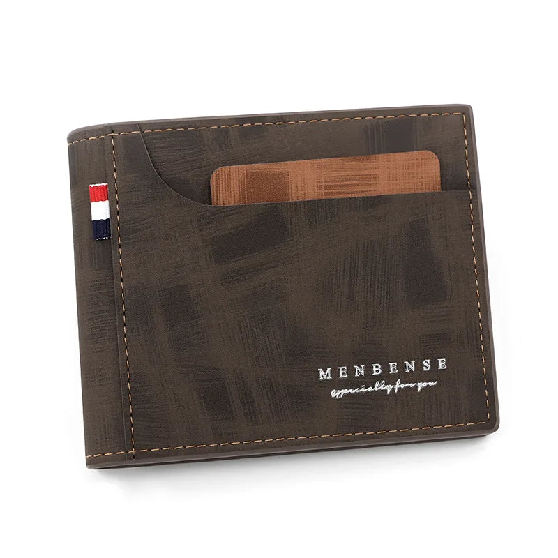 Slim Men’s Wallet with External Card Slot – Modern & Functional