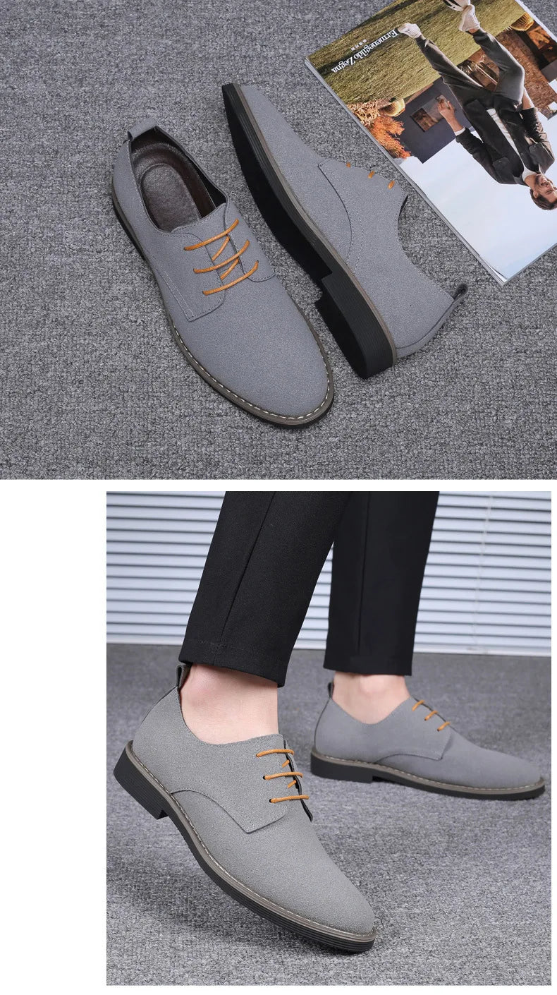 Herren Freizeitschuhe - Wildleder mit Schnürsenkeln