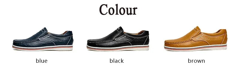 Freizeitschuhe aus Leder für Herren – Niedriger Mokassin, echtes Leder