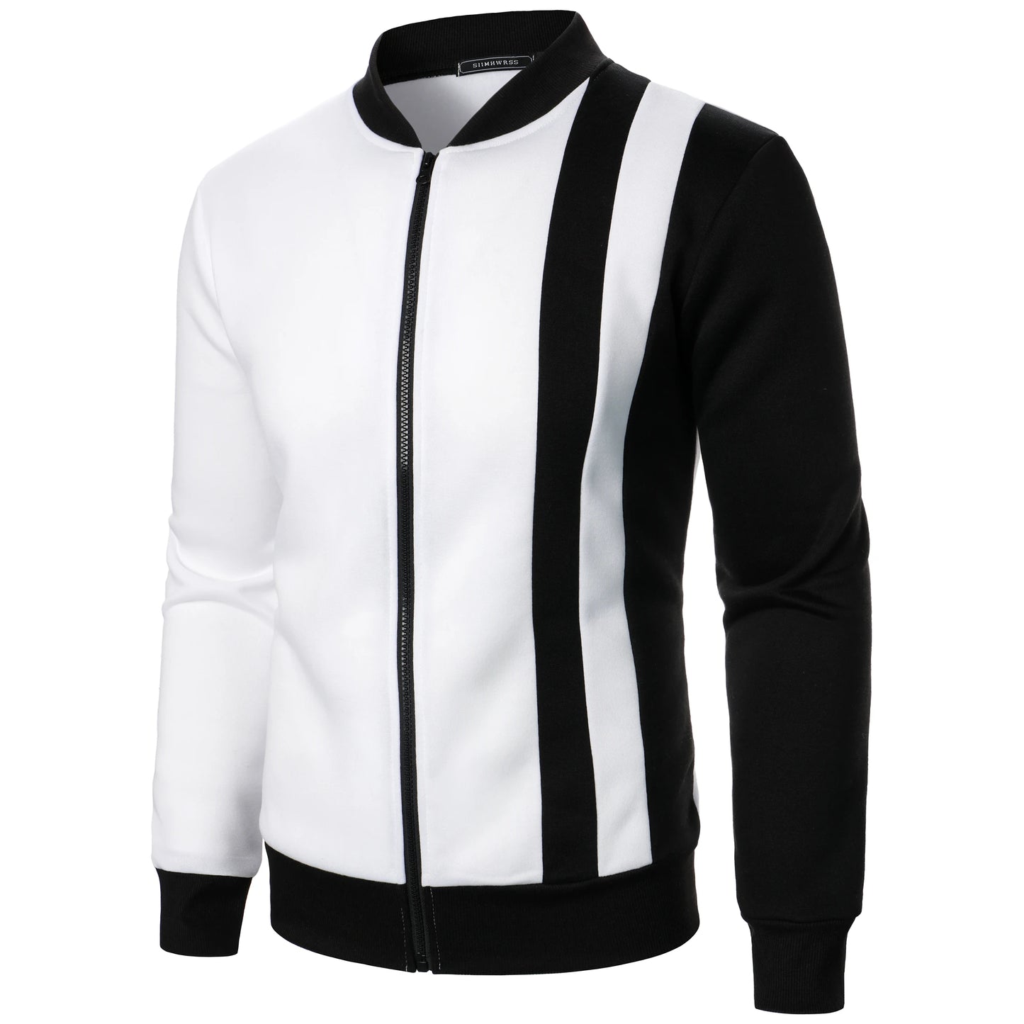 Men’s Sport Jacket with Contrasting Design and Slim Fit