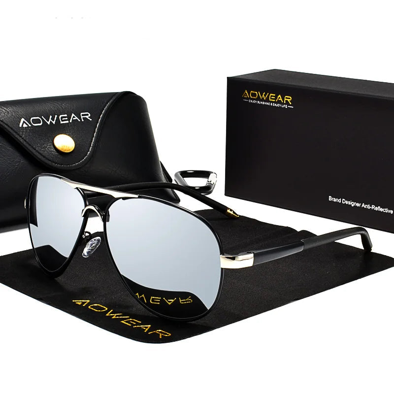 Men’s Aviator Sunglasses – Polarized Lenses & UV400 Protection