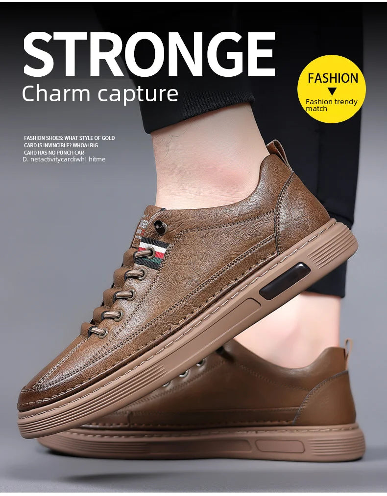 Men's Versatile Casual Shoes - Ultra Soft Leather and Pleasure