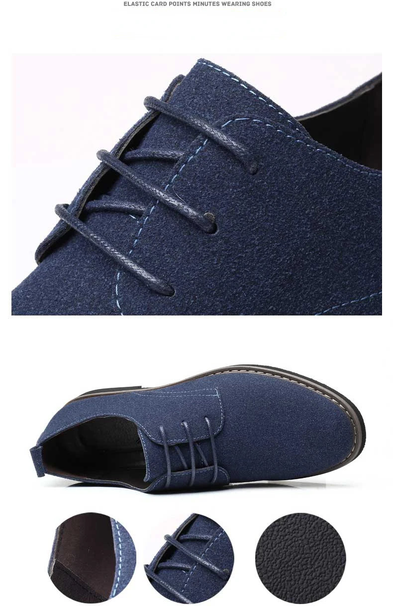 Herren Freizeitschuhe - Wildleder mit Schnürsenkeln