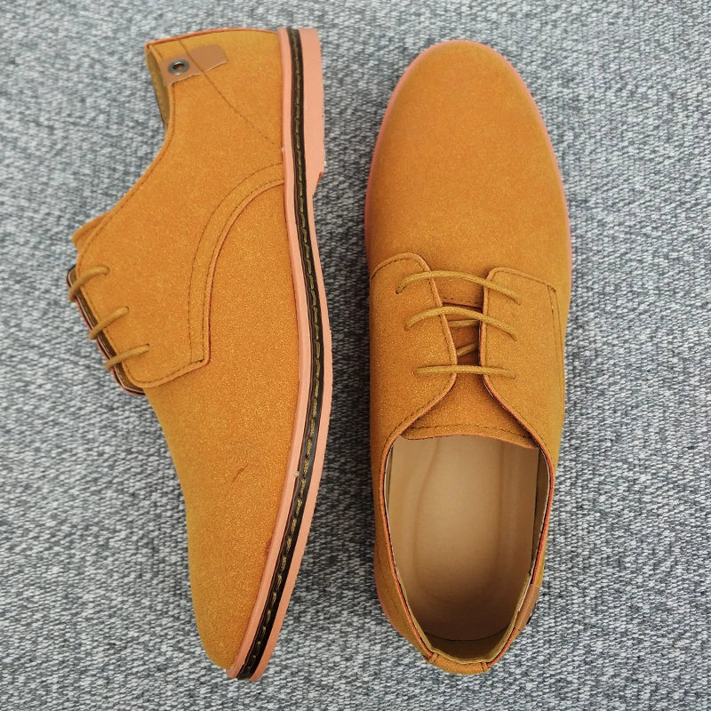 Oxford-Schuhe aus Wildleder und Leder für Herren – klassische Freizeitschuhe