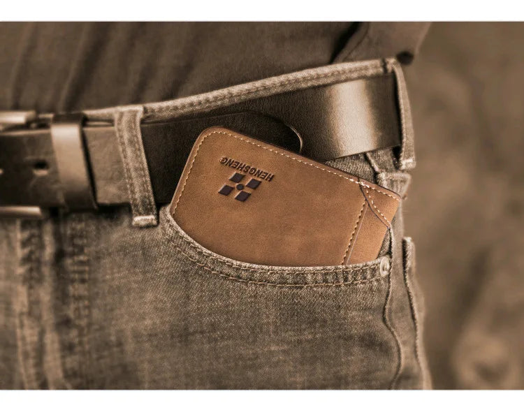 Men’s Synthetic Leather Wallet – Classic and Functional Design