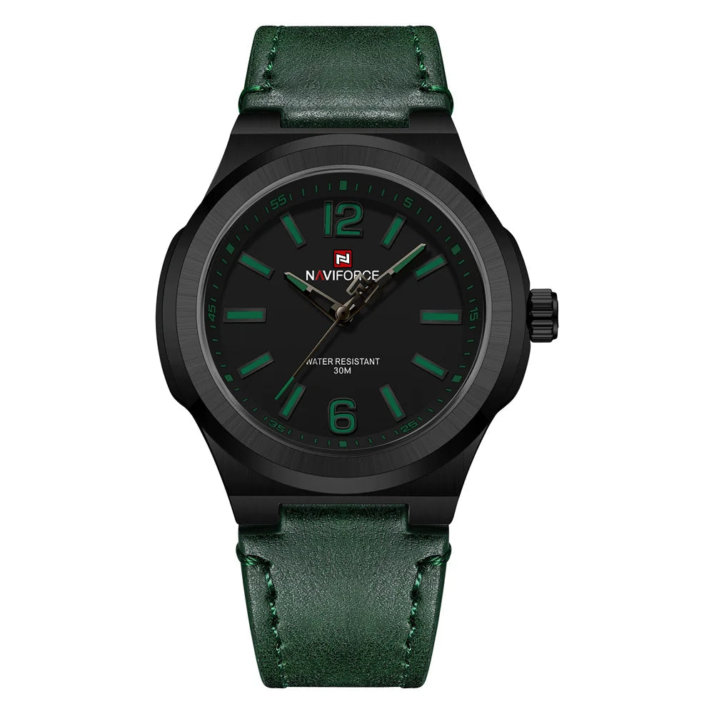 Men’s Casual Watch with Leather Strap