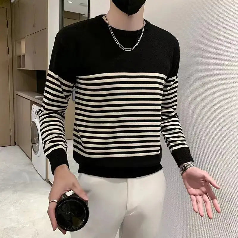 Modern Men’s Striped Sweater