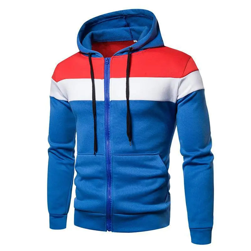 Men’s Tricolor Hoodie – Bold Look with Sporty Style