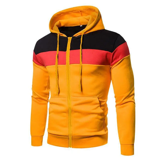 Men’s Tricolor Hoodie – Bold Look with Sporty Style