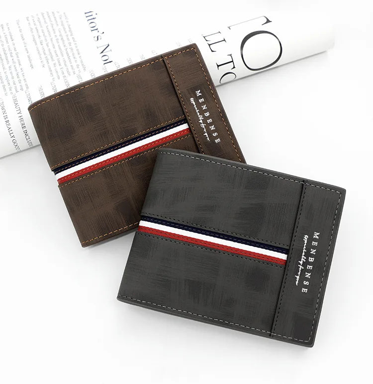 European Style Wallet with Tricolor Detail