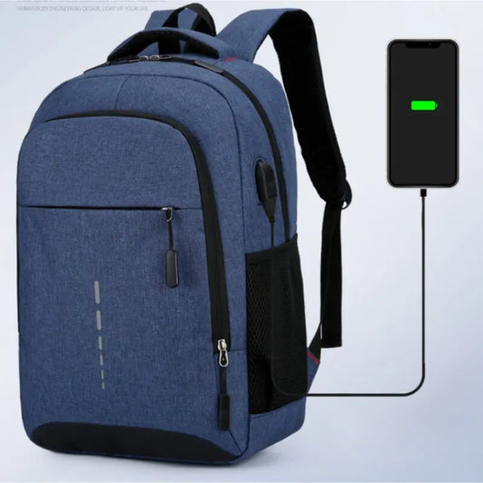Men’s Premium Anti-Theft Backpack with USB Port – Modern Waterproof Design & Large Capacity for Laptop