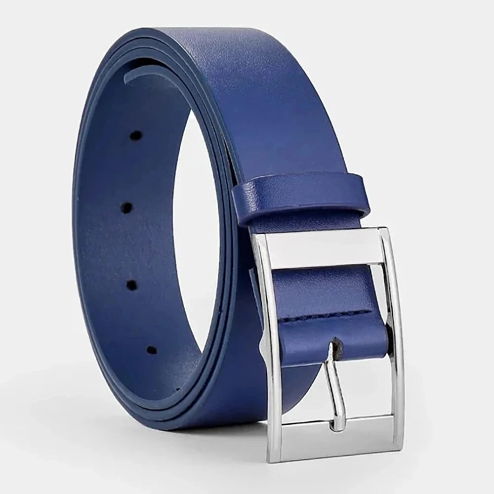 Men’s Leather Belt with Classic Buckle – Timeless and Versatile
