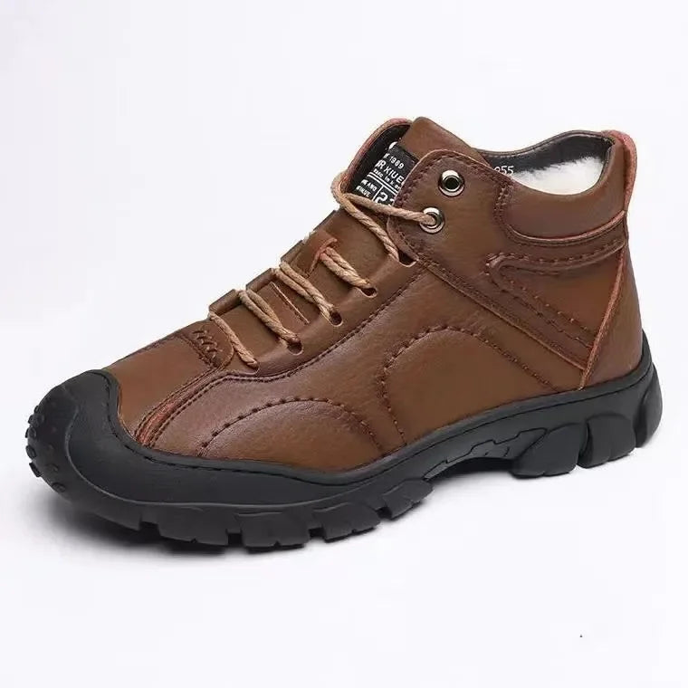 Schneestiefel - Herrenstiefelette, wasserdichtes Leder