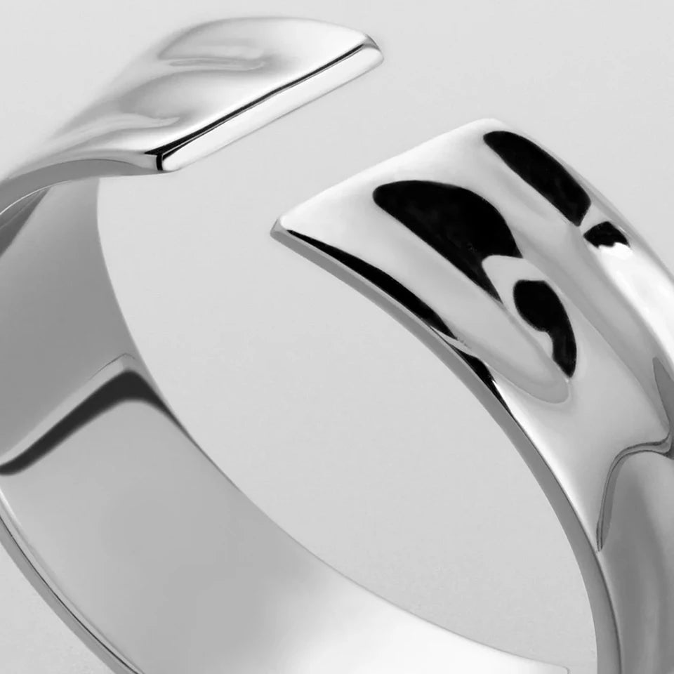 Wide Stainless Steel Ring, Simple Punk Style, Suitable for Men