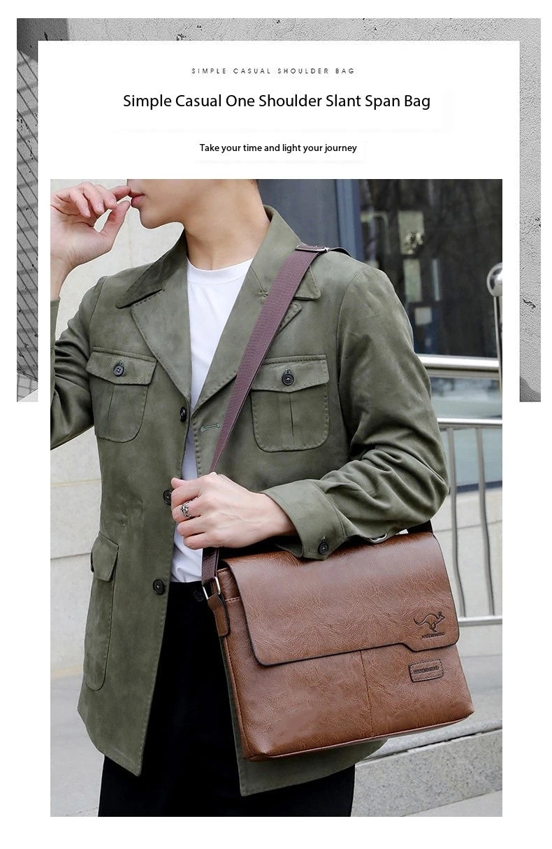Men’s Messenger Bag – Timeless Sophistication for Stylish Men | Perfect for iPad and Laptop