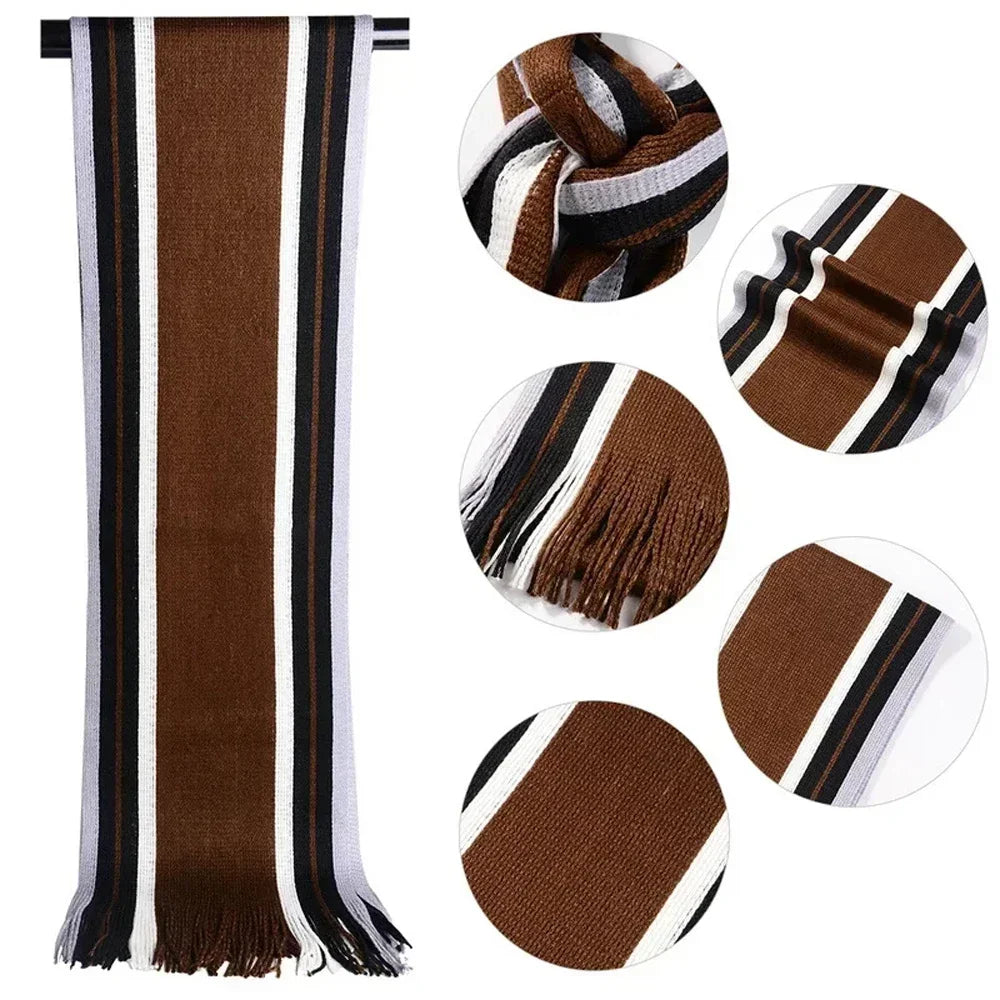 Classic Men's Scarf - Striped Business Casual