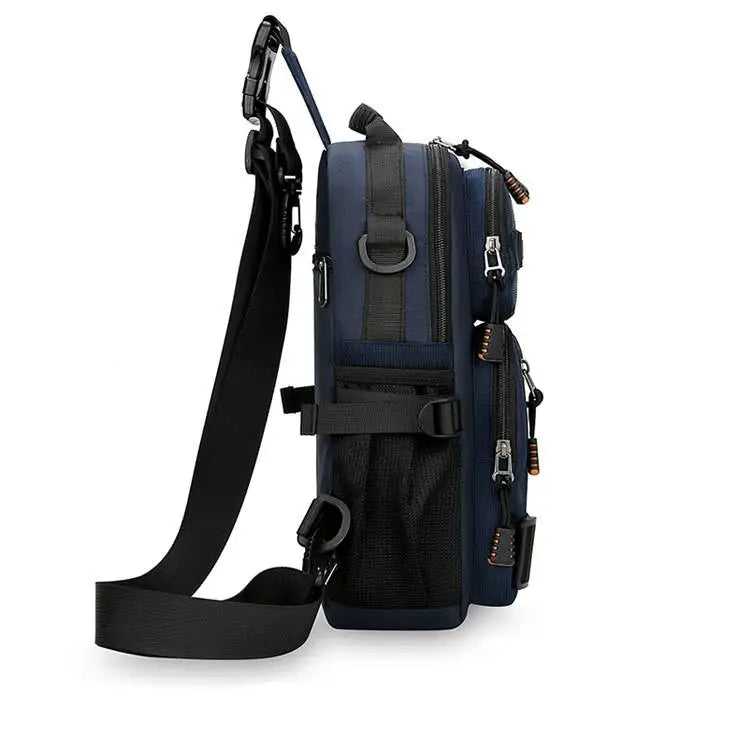 Tactical Crossbody Sling Bag for Men – Multi-Pocket Urban Chest Pack for Everyday Carry and Travel