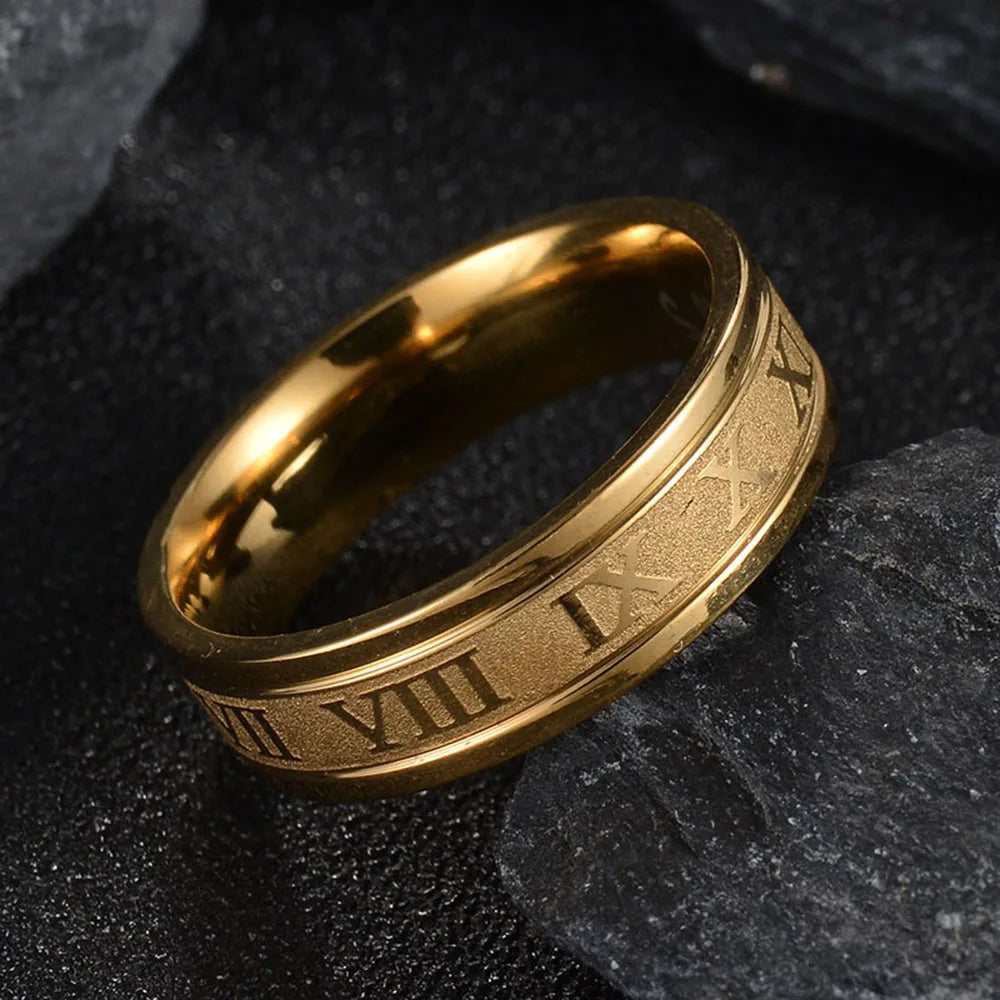 Roman Numeral Band Ring – Classic Style Reimagined