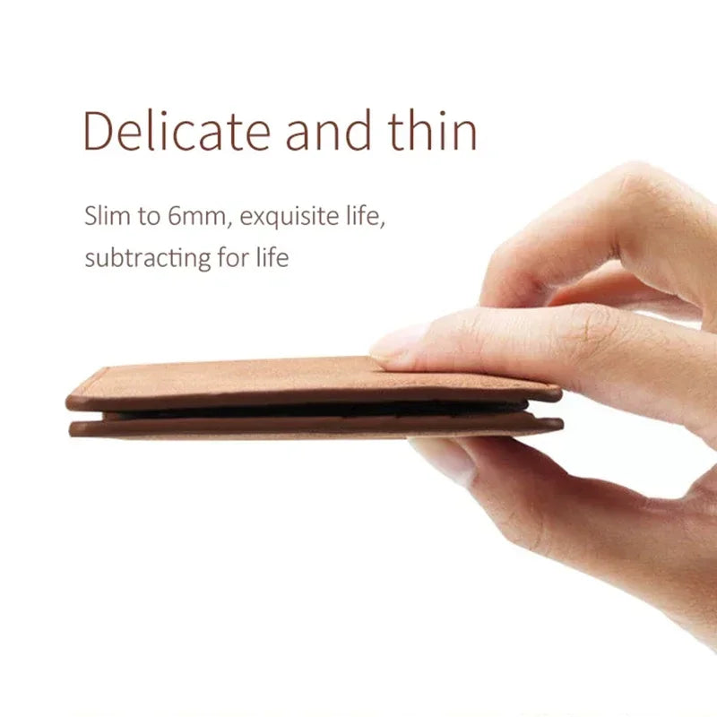 Men’s Vintage Leather Wallet – Slim and Timeless Design