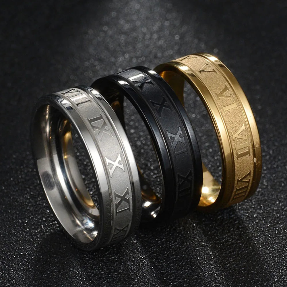 Roman Numeral Band Ring – Classic Style Reimagined