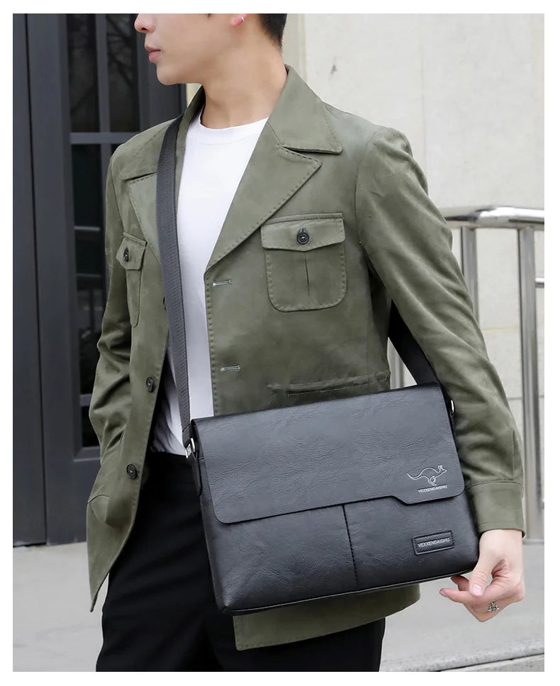 Men’s Messenger Bag – Timeless Sophistication for Stylish Men | Perfect for iPad and Laptop