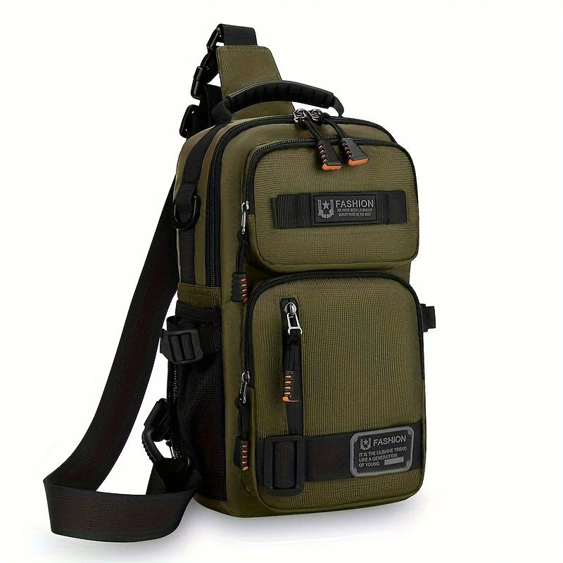 Tactical Crossbody Sling Bag for Men – Multi-Pocket Urban Chest Pack for Everyday Carry and Travel