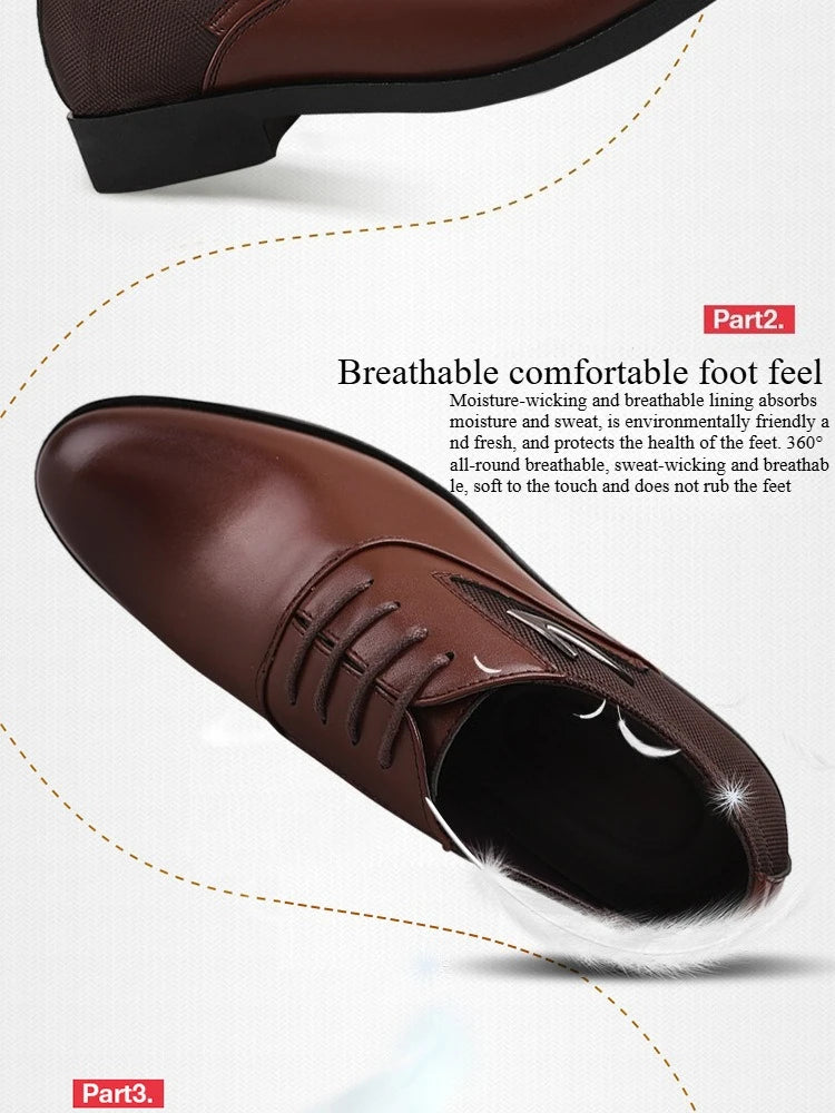 Herrenschuhe – Klassisches Freizeitleder, weich und formell