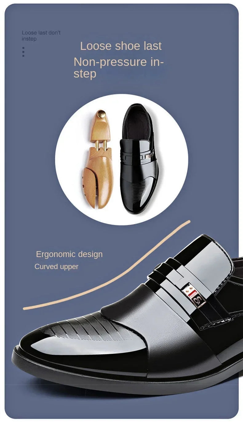 Herren-Lederschuhe – formelle Hochzeit, Business-Casual-Oxford-Schuhe