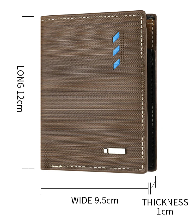 Men’s Premium Textured Wallet with Two-Tone Interior