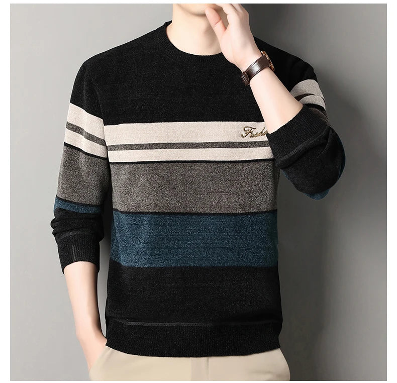 Men’s Multicolor Striped Sweater