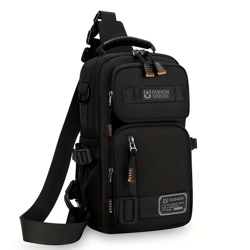 Tactical Crossbody Sling Bag for Men – Multi-Pocket Urban Chest Pack for Everyday Carry and Travel