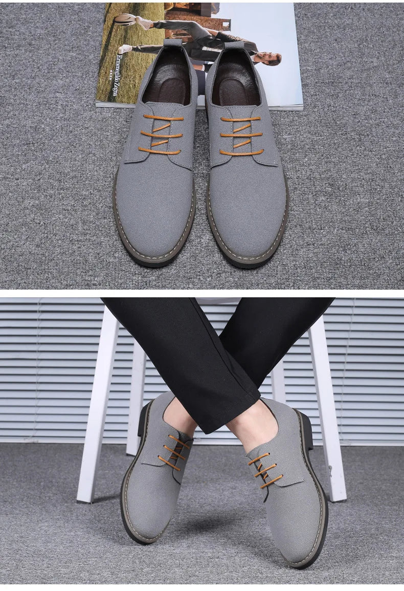 Herren Freizeitschuhe - Wildleder mit Schnürsenkeln