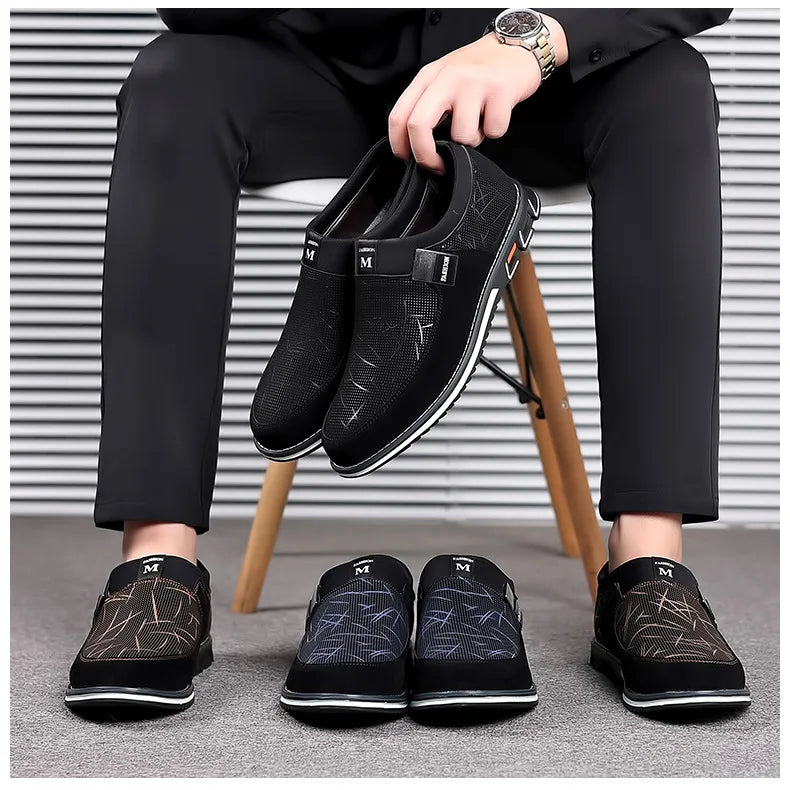 Herren Businessschuhe aus Leder - Bequeme Halbschuhe für die Arbeit