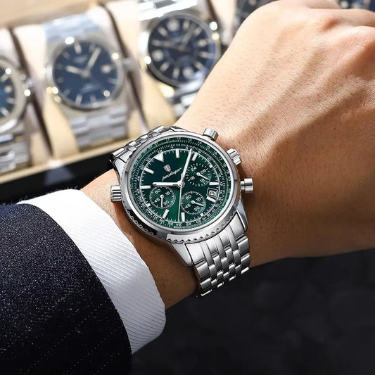 Luxury Men’s Watch with Functional Chronograph