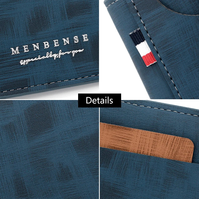 Slim Men’s Wallet with External Card Slot – Modern & Functional